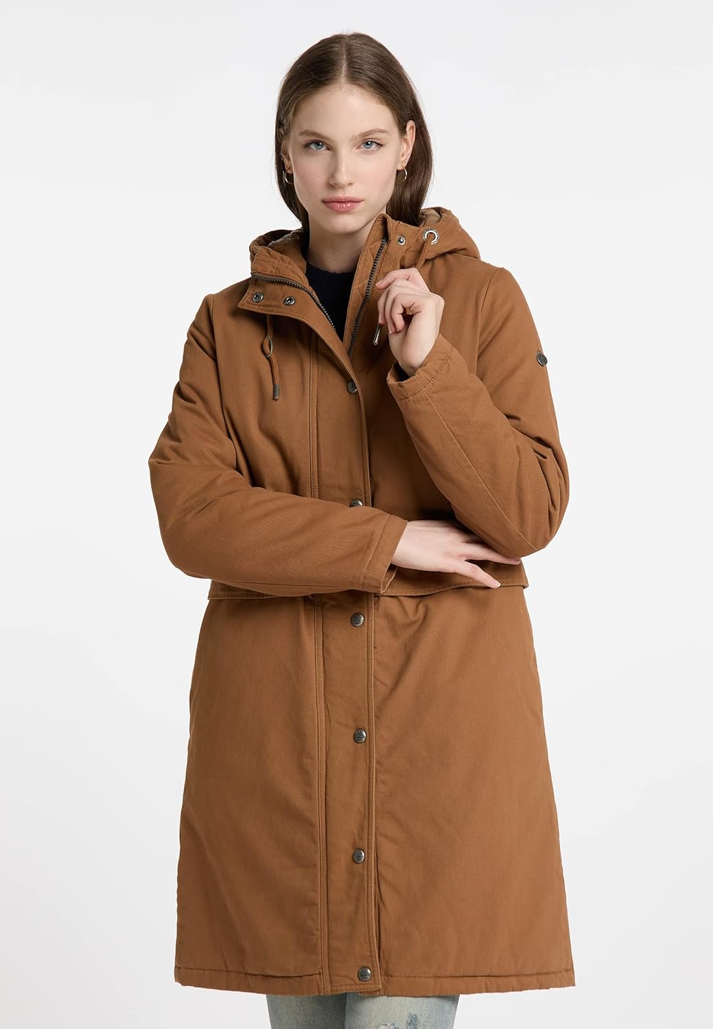 DreiMaster Damen Winterjacke aus Baumwolle M Sand, M Sand