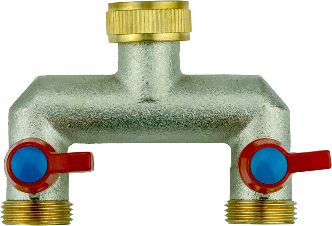 Verteiler 2-Wege 3/4" zum Anschluss 2 Geräten Gartenschlauch