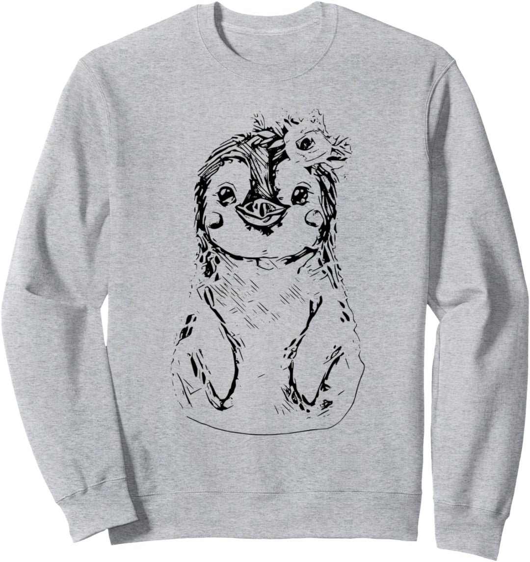 Pinguin Antarktis Motiv Südpol bedrohte Tiere Vogel Pinguine Sweatshirt