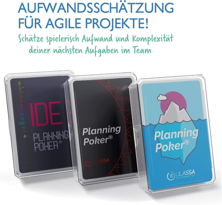 Agile Planning Poker Karten für 12 Personen (3 Sets) - Scrum Poker Kartenset zur effizienten Aufwand