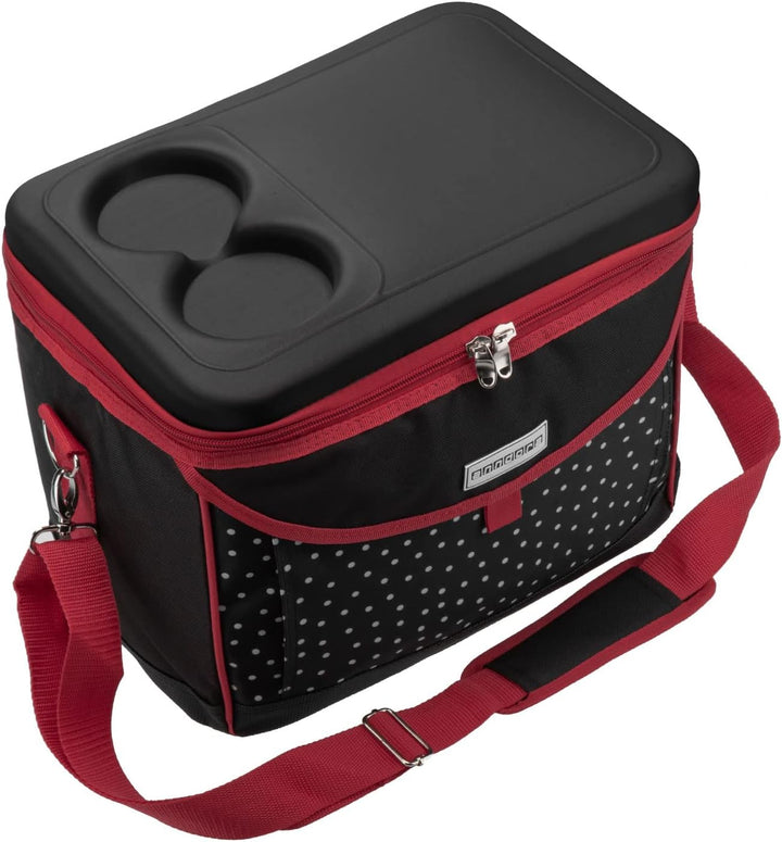 anndora Picknick Kühltasche 22 Liter - Kühltasche mit integriertem Becherhalter - inkl. 2 anndora Kü