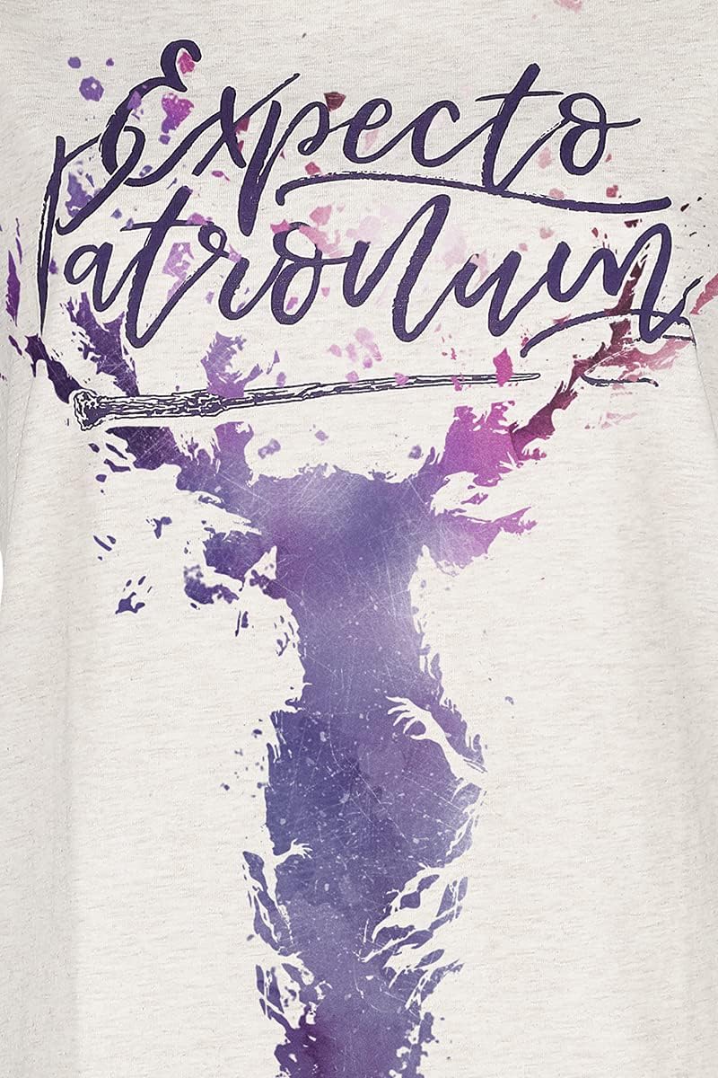 Harry Potter Patronus UV Frauen T-Shirt Creme meliert Fan-Merch, Filme S Creme Meliert, S Creme Meli