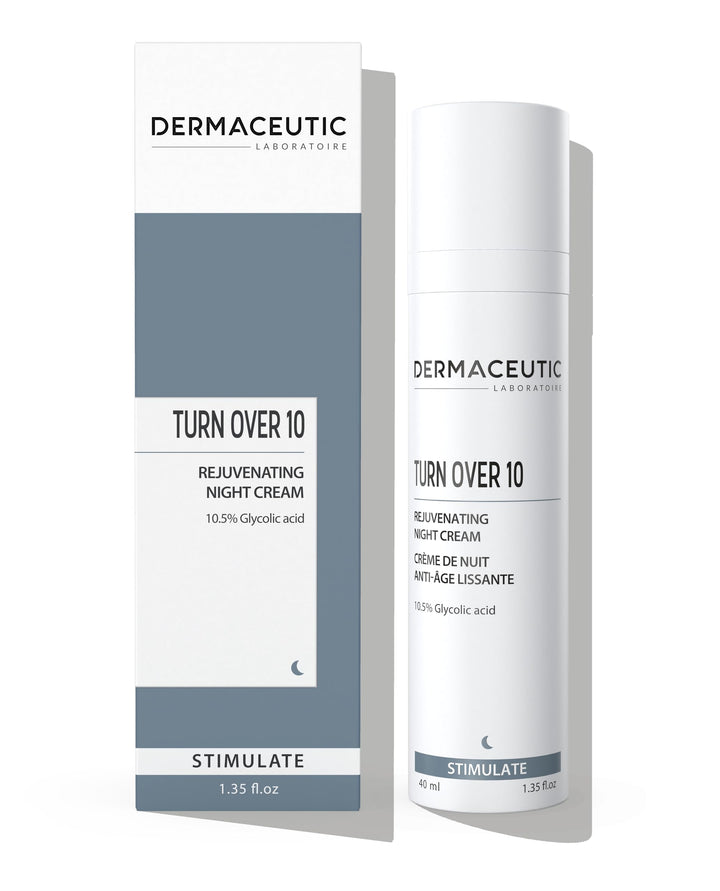 Dermaceutic Turnover - Verjüngende Nachtcreme - Anti-Aging-Creme mit Glykolsäure - Exfolierende, reg
