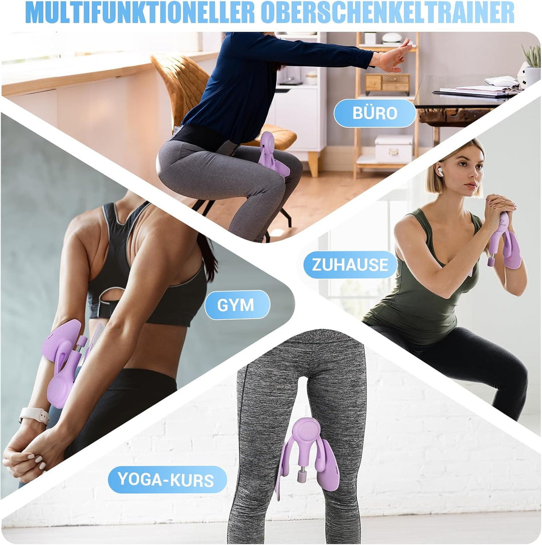 Oberschenkeltrainer, 15-70 lbs Beckenbodentrainer für Frau, Multifunktionaler Gesässtrainer, Po Trai