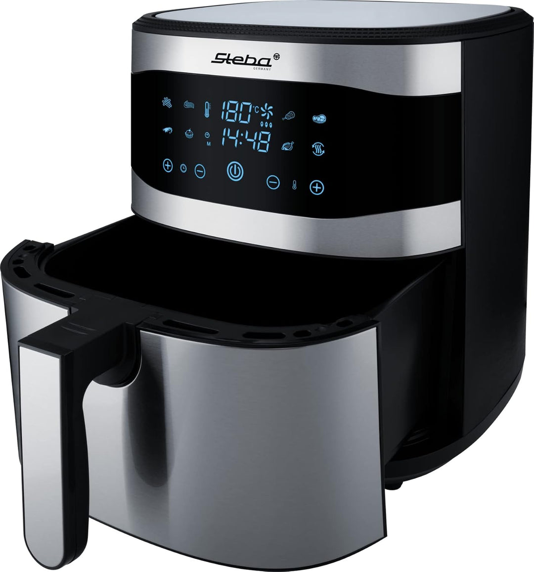 Steba Family Heissluftfritteuse, 8L mit Touchscreen, 8 Programme, Timer 60 min., 1800 Watt, Fritteus