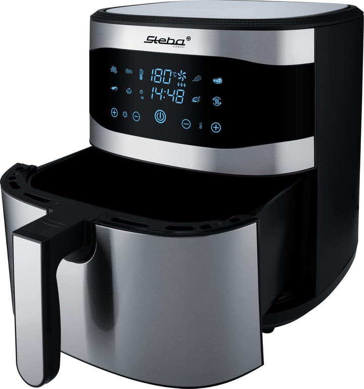 Steba Family Heissluftfritteuse, 8L mit Touchscreen, 8 Programme, Timer 60 min., 1800 Watt, Fritteus