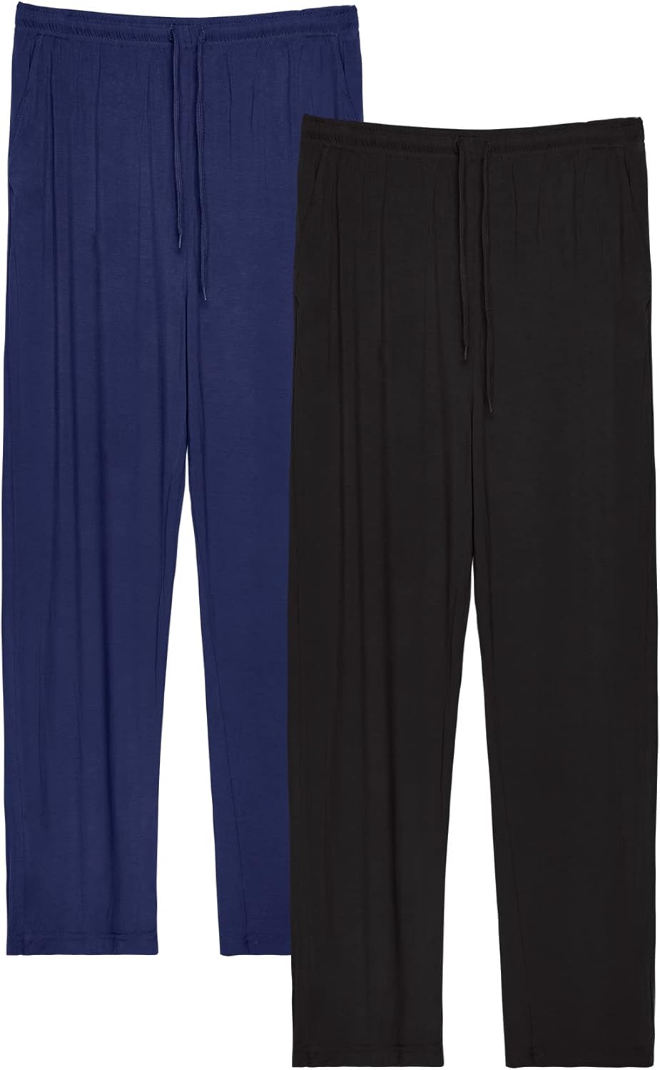 Chalier Cozy 2er Pack Pyjamahose Herren Kurz Modal Schlafanzughose Weich Verstellbare Taille, Beidse