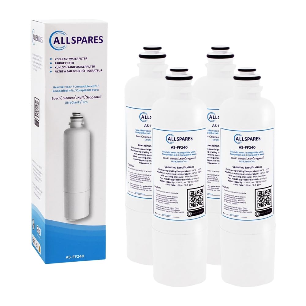 AllSpares Wasserfilter für Kühlschrank Ultra Clarity Pro geeignet für Bosch Siemens Neff 11032518 /