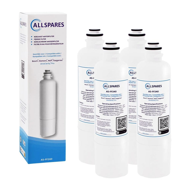 AllSpares Wasserfilter für Kühlschrank Ultra Clarity Pro geeignet für Bosch Siemens Neff 11032518 /
