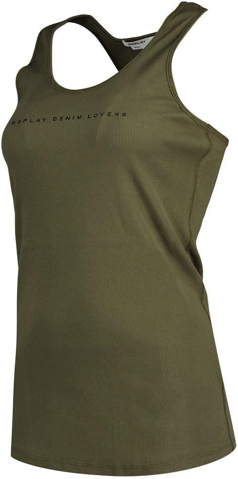 Replay Damen Tank Top Lang L Army Green 238, L Army Green 238
