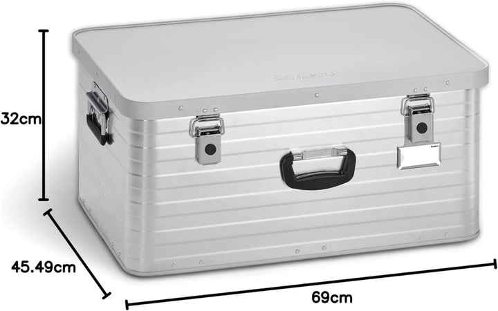 Enders Alubox TORONTO 80 L - Aluminiumbox mit 1 mm Wandstärke, extra stabil, spritzwasser und staubd