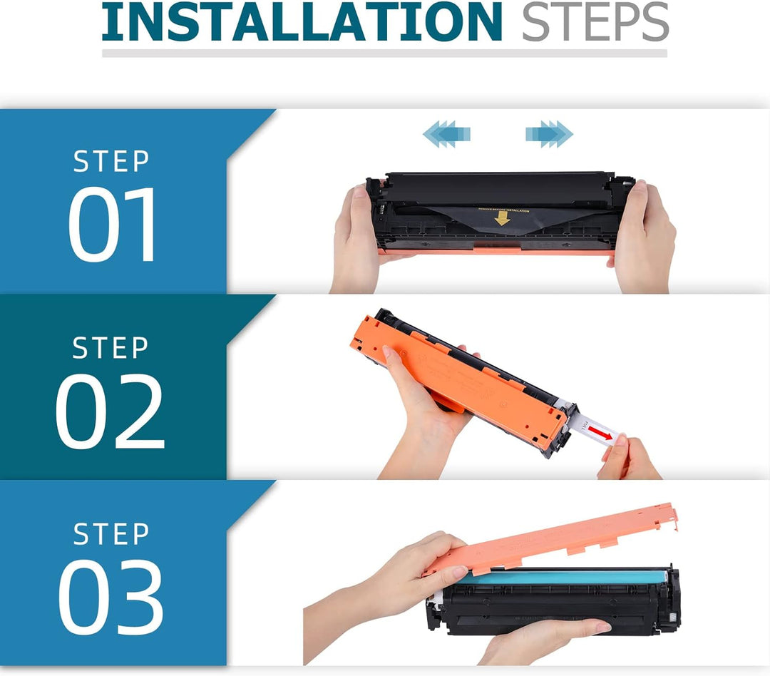 128A 4er-Pack Toner Kompatibel für HP CE320A CE321A CE322A CE323A Laserjet Pro CP1525 CP1525nw CP152
