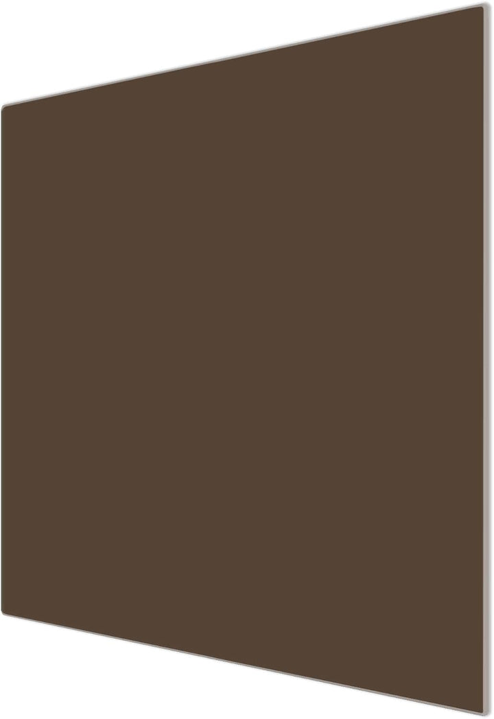 banjado® Herdabdeckplatte Glas 1-teilig 60x52 cm/Schneidebrett Herdabdeckung mit Motiv Schokobraun/H