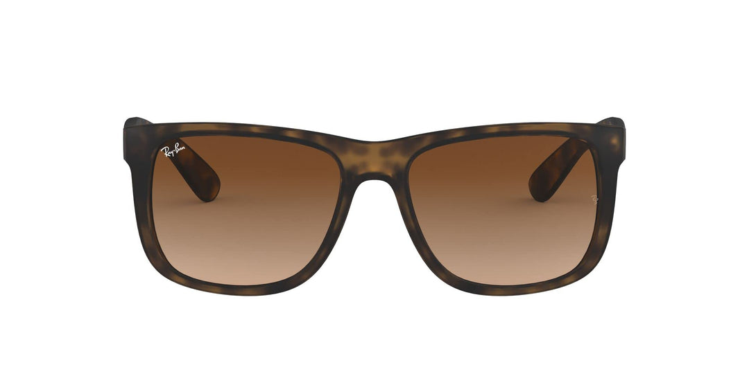 Ray-Ban unisex Justin Sonnenbrille, Rot(Rot/Blau), 51 Large (Herstellergrösse: 55) Braun (Gestell: B