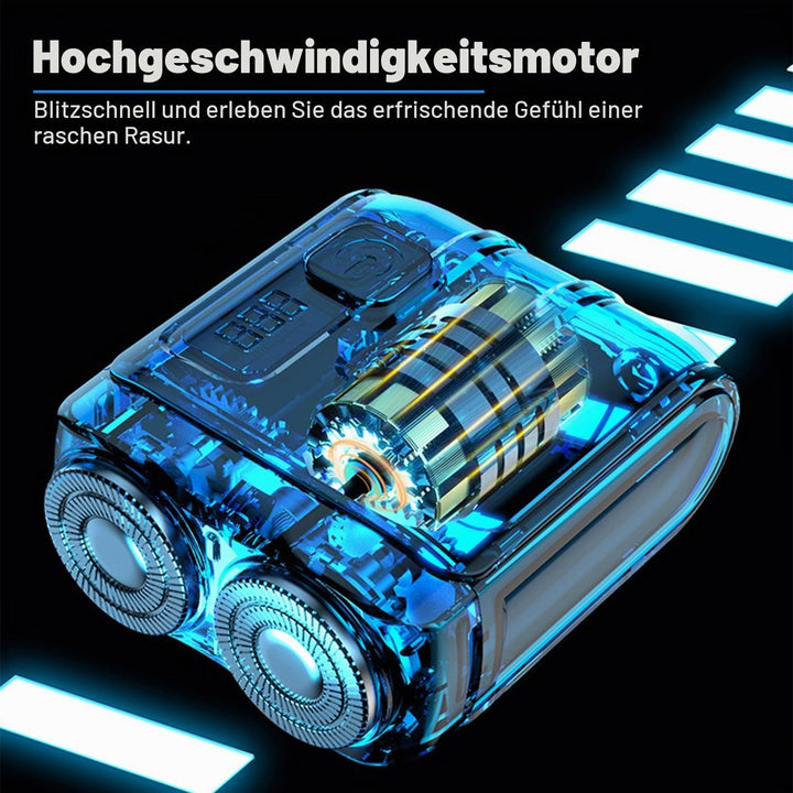 Mini Rasierer Herren Elektrisch, Tragbar Magnetisch Elektrorasierer Herren USB Wiederaufladbare Nass