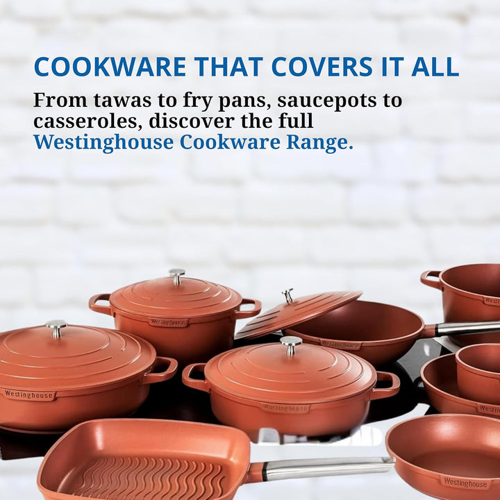 Westinghouse PERFORMANCE SERIES Bratpfanne, Beschichtete Pfanne 28 cm Induktion, Für alle Herdarten,