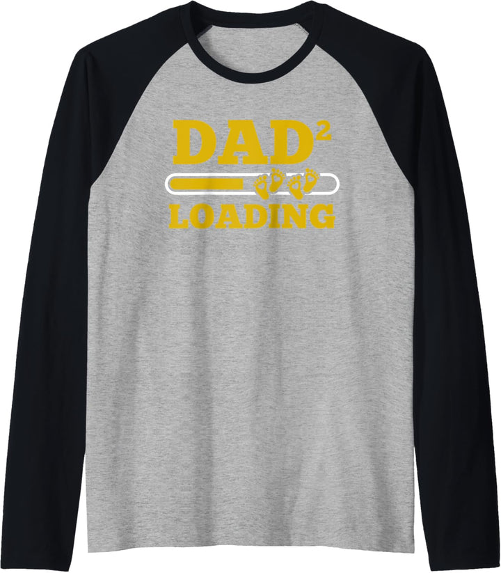 Herren Zwillingspapa Zwillinge Vater Papi - Vatertag Papa Raglan