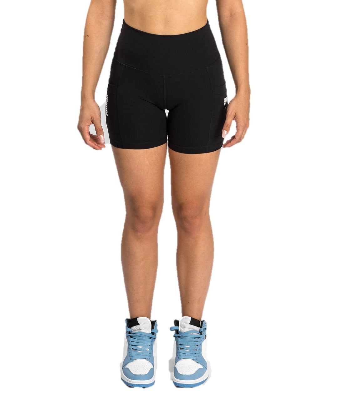 Venum Damen Shorts Essentials Biker-Shorts L Lang Schwarz, L Lang Schwarz