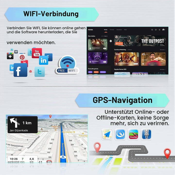 Hikity 2GB+64GB Android 15 Autoradio für Seat Leon 2005-2012(Left-Hand Drive) Radio Wireless CarPlay