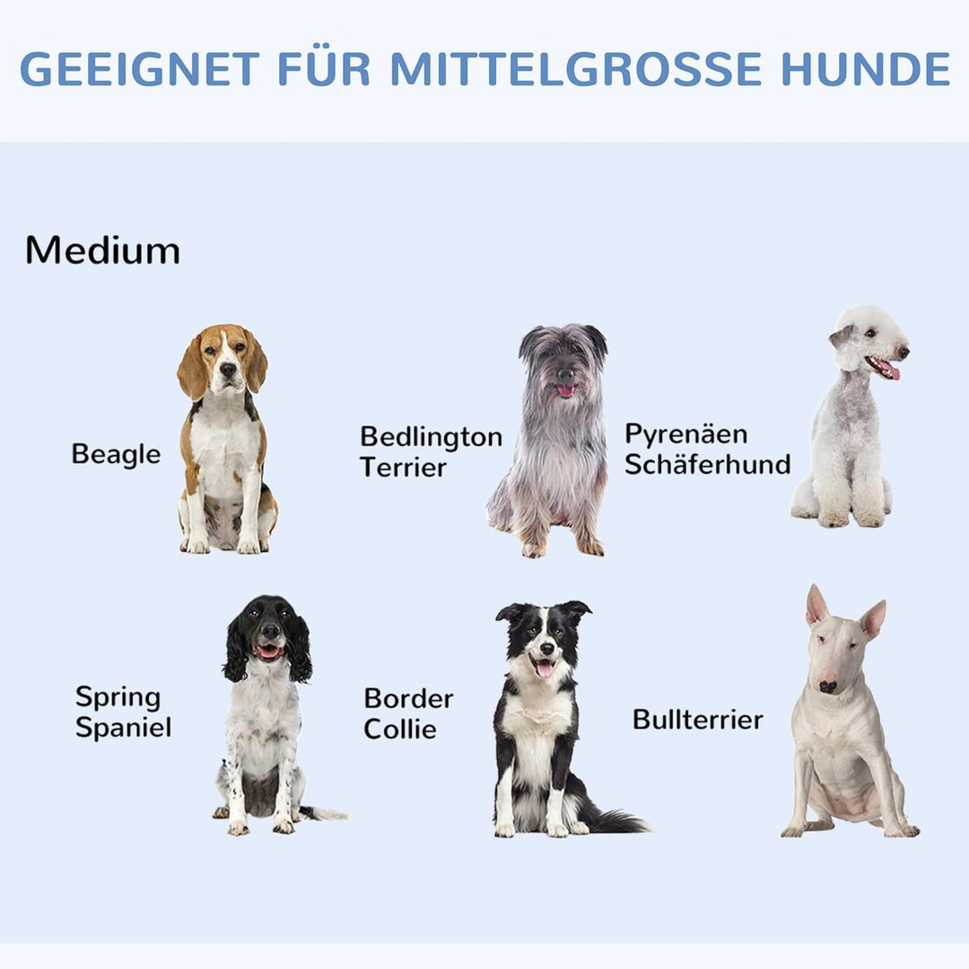 PawHut Hundekäfig Transportkäfig Drahtkäfig Hundebox Transportbox Reisebox mit 2 Türen Schwarz 91x61