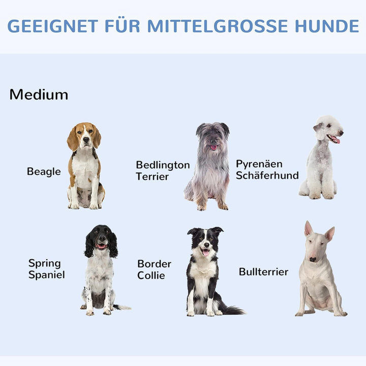 PawHut Hundekäfig Transportkäfig Drahtkäfig Hundebox Transportbox Reisebox mit 2 Türen Schwarz 91x61