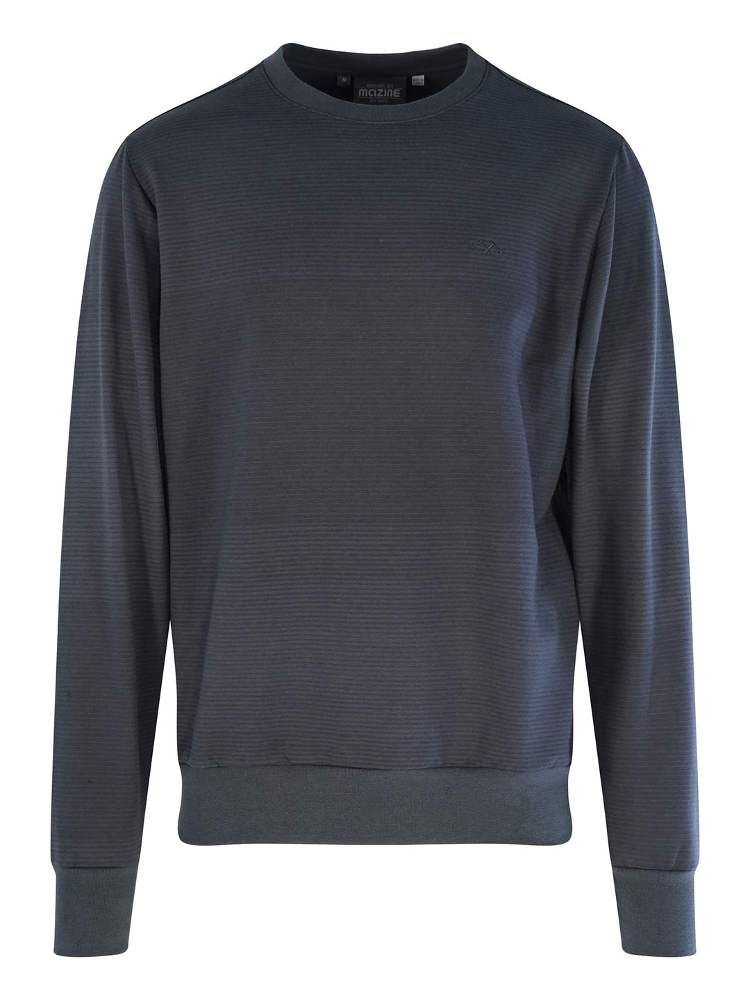 mazine Herren Ludlow Striped Sweater - deep Ocean - M