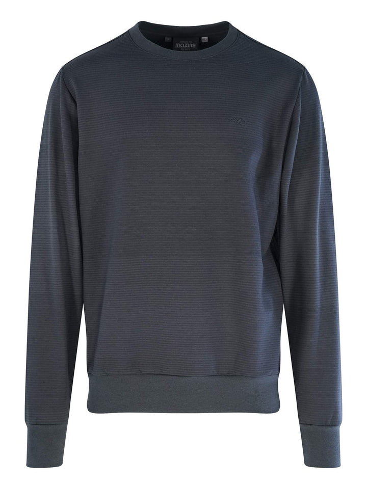 mazine Herren Ludlow Striped Sweater - deep Ocean - M