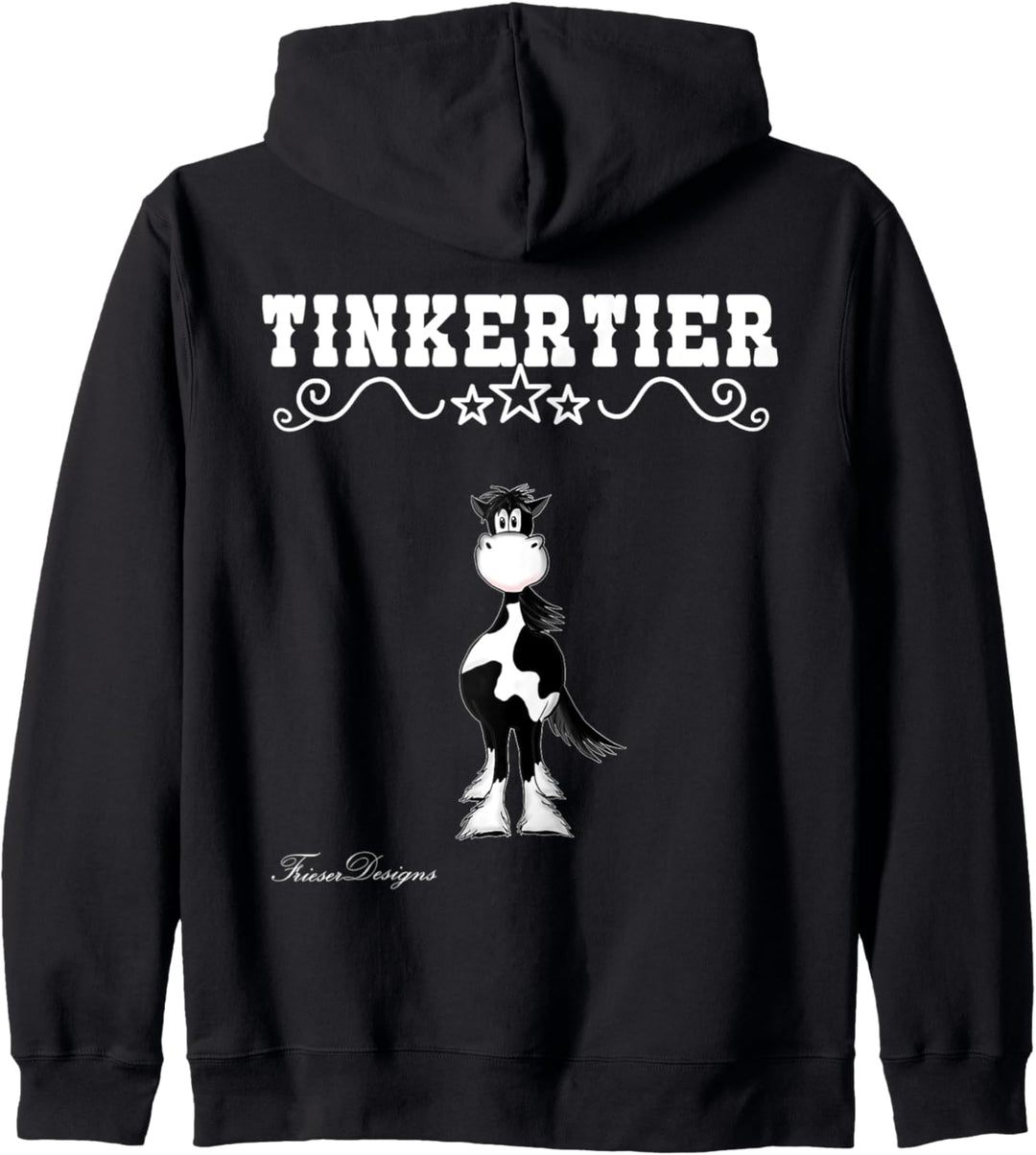 Tinkertier ein süsses comic Irish Tinker Pferde Kapuzenjacke