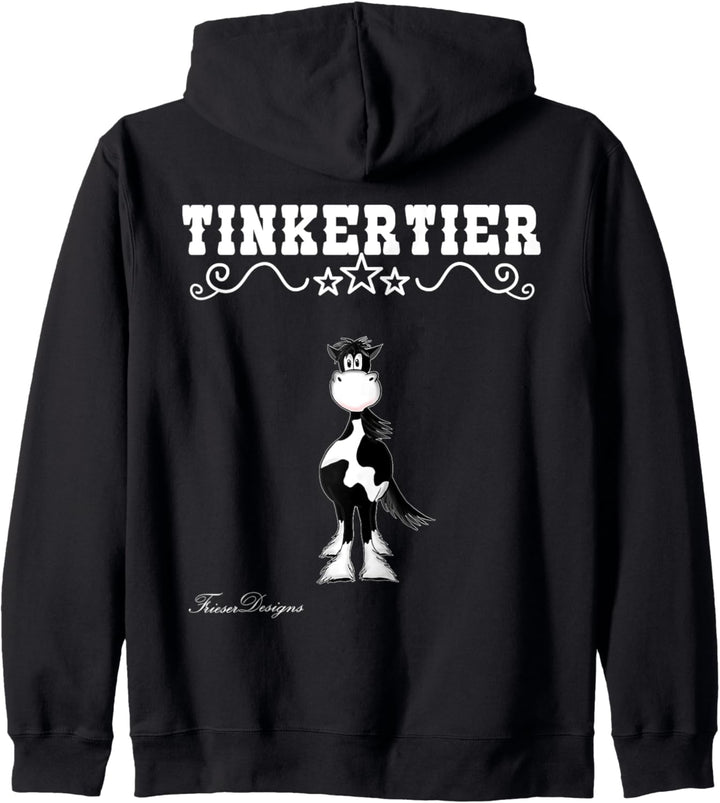 Tinkertier ein süsses comic Irish Tinker Pferde Kapuzenjacke