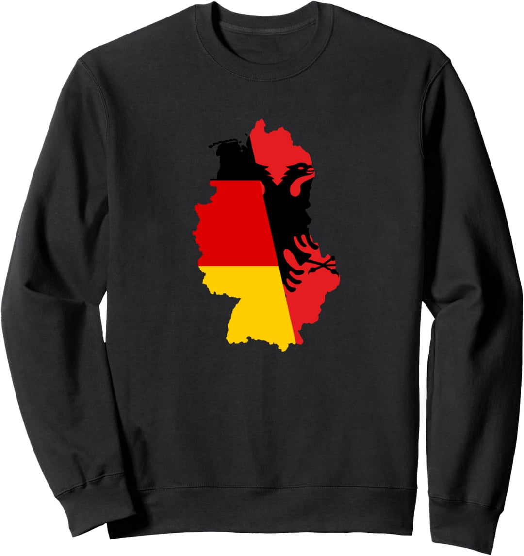 Albanien Deutschland stolze Flaggen Fahne Shqiperi Sweatshirt