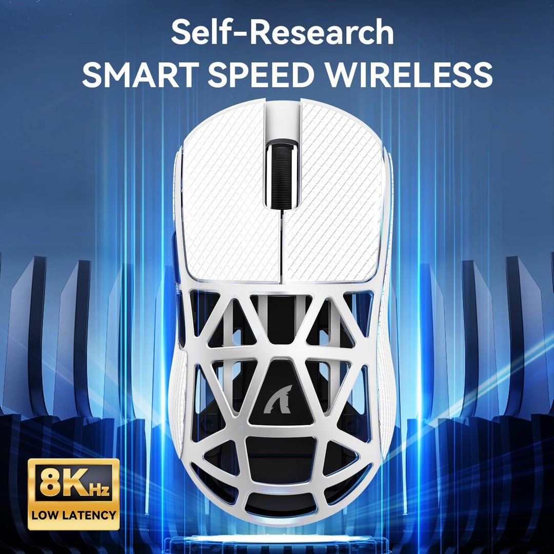 ATTACK SHARK R2 kabellose Gaming-Maus aus Magnesium, PixArt PAW3950 Sensor, 48 g superleicht, BT/2,4