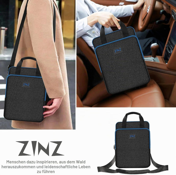 ZINZ Schlanke und erweiterbare Tasche 12,9 13" Reise-Laptop-Schultertasche für MacBook Air/Pro 13" M