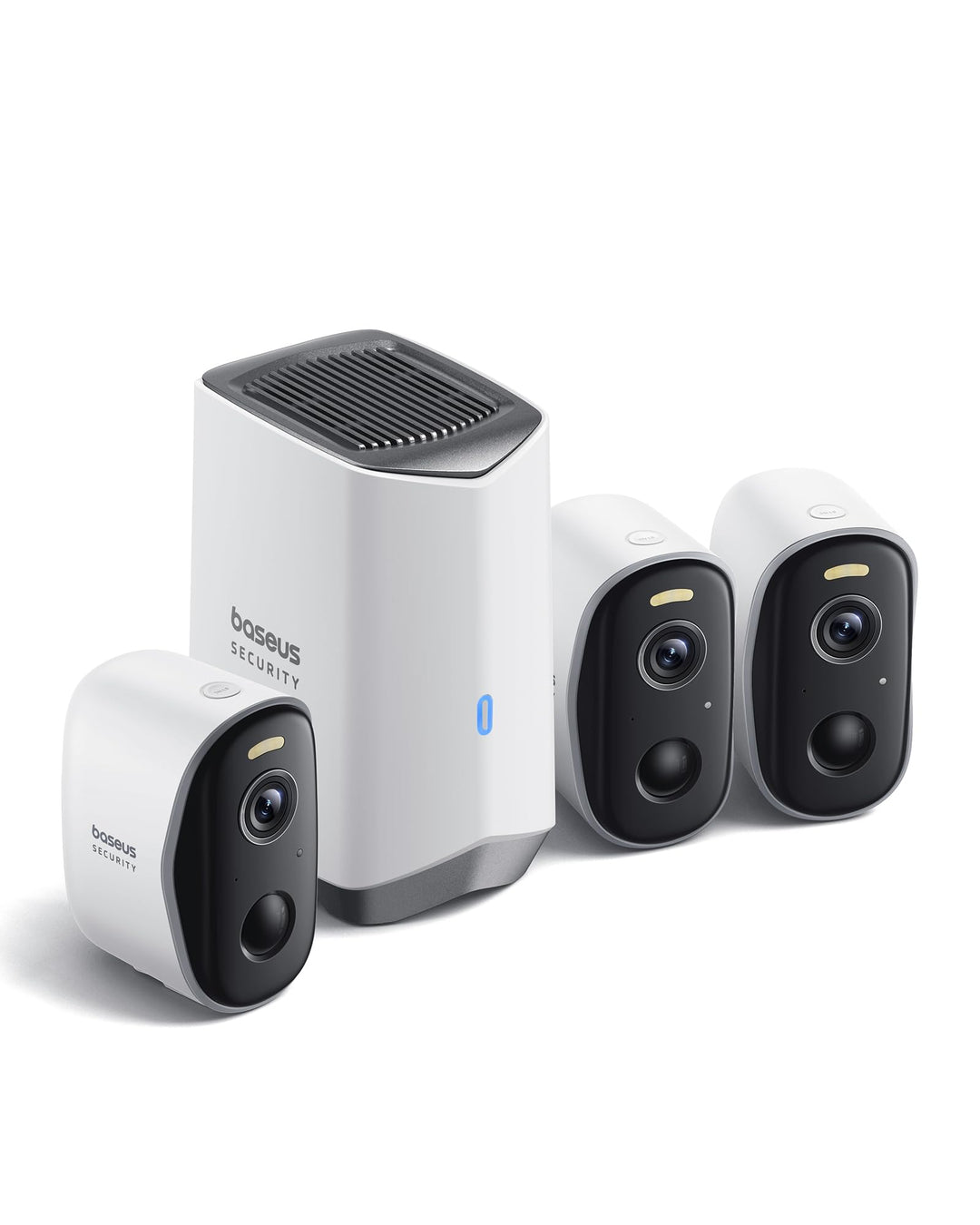 Baseus Security Überwachungskamera Aussen Kabellos 16TB Erweiterbarer Speicher, 210Tage Akku, IP67 W