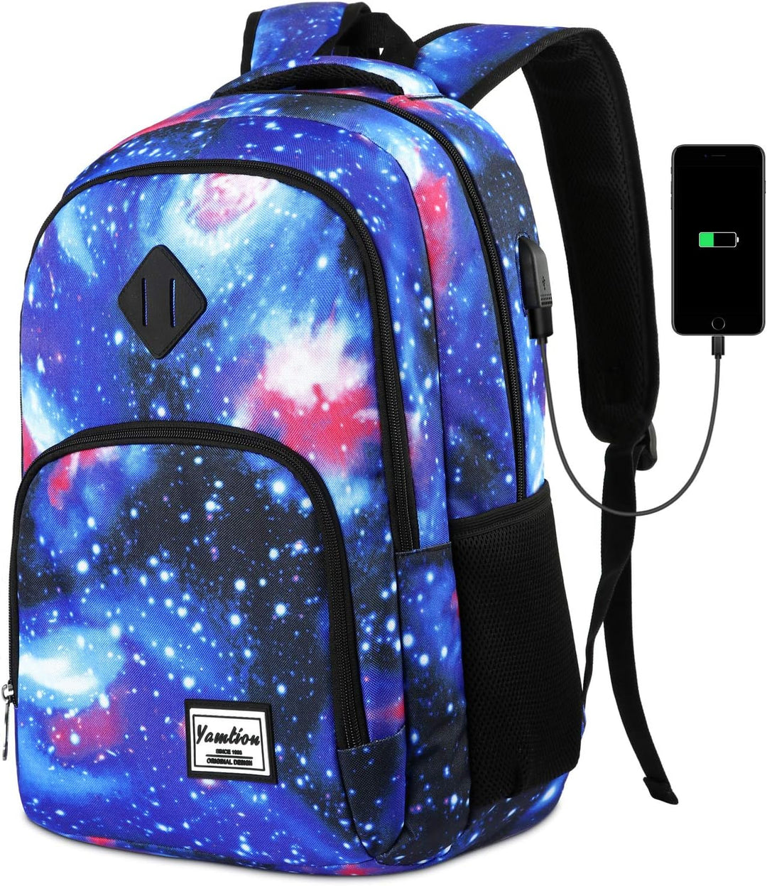YAMTION Schulrucksack Mädchen Teenager,Schulrazen Teenager Schultasche Jungen Teenager mit 15.6 Zoll