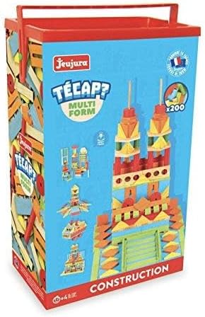 JEUJURA jeujuraj8345 Triangle Rectangle Multi-Form Tecap Ziegel und Block Spielzeug (200 Teile) Norm