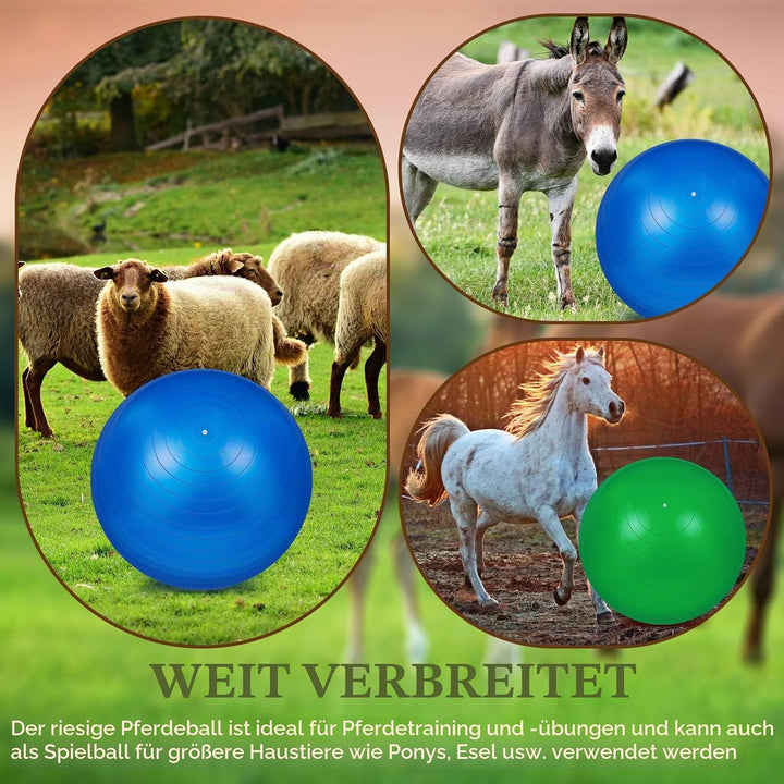 2 Stück 101,6 cm Pferdeball zum Spielen, grosser Pferdeball, grosser Hüteball für Pferde, Anti-Burst