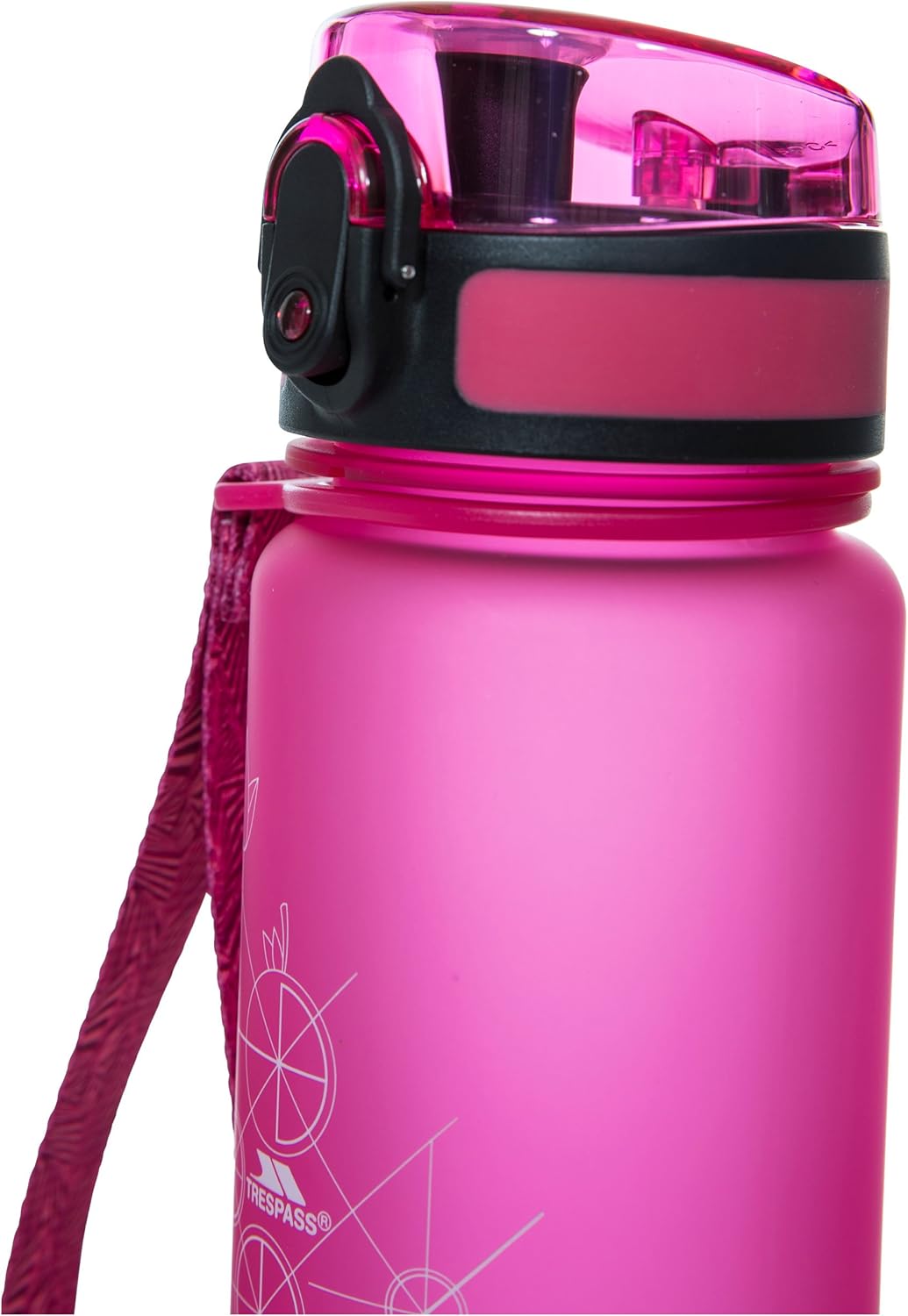 Trespass Steinschloss Sportflasche 500 ml Rose, 500 ml Rose