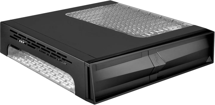 Silverstone SST-RVZ02B-W - Raven Mini-ITX schmales Gaming Computer Gehäuse mit Fenster, schwarz