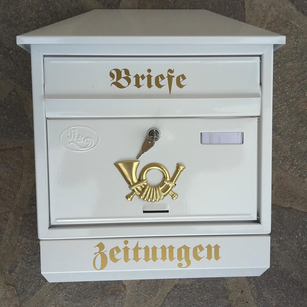 Stabiler Briefkasten,Modell Walmdach Premium-Qualität, mit Schutzlackierung Verschiedene Modelle XXL