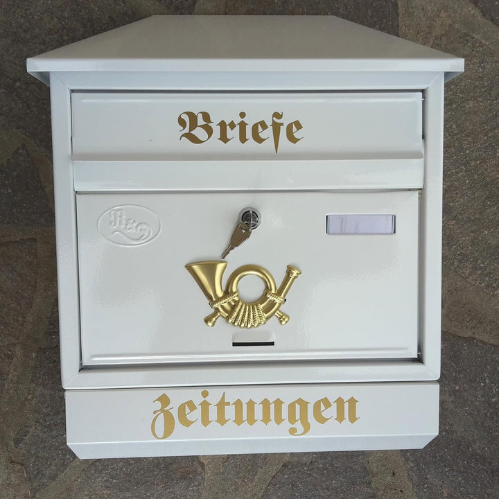 Stabiler Briefkasten,Modell Walmdach Premium-Qualität, mit Schutzlackierung Verschiedene Modelle XXL