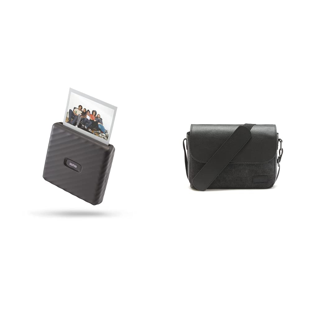INSTAX LINK Wide Smartphone Printer Wide LINK Tasche Mocha Gray Bundle mit Tasche, Mocha Gray Bundle