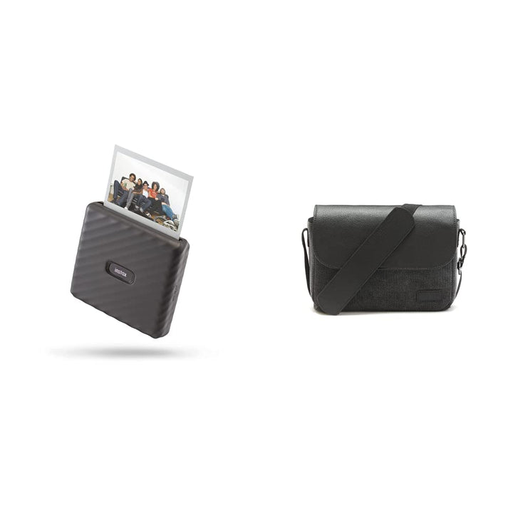 INSTAX LINK Wide Smartphone Printer Wide LINK Tasche Mocha Gray Bundle mit Tasche, Mocha Gray Bundle