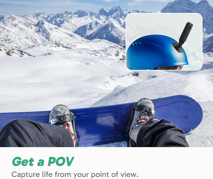 AKASO 360° Action Cam Ski-Set - 5.7K 72MP 360 Grad Actionkamera mit 256GB Speicherkarte Duale 1/2" 4