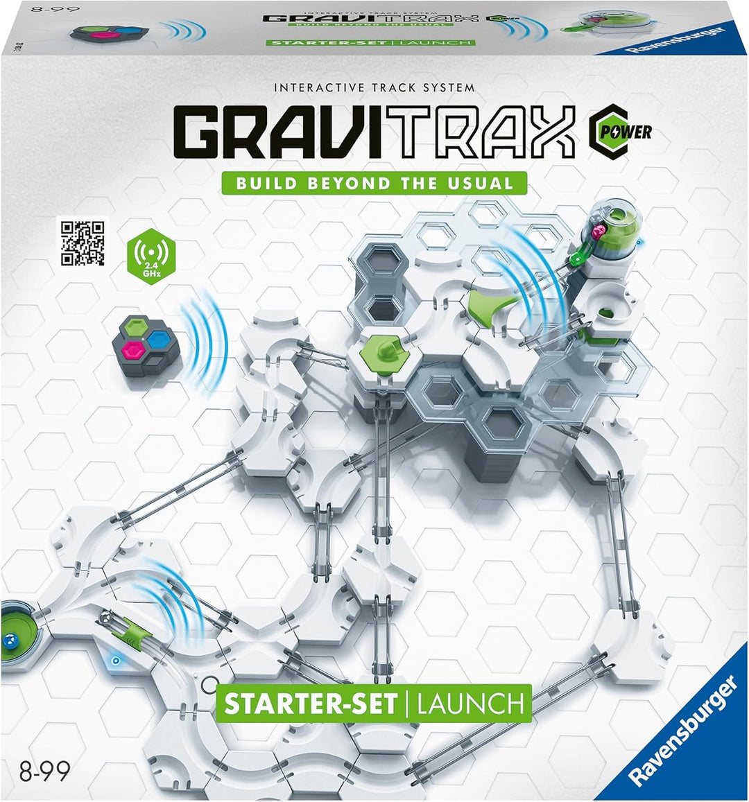 Ravensburger GraviTrax Power Starter-Set Launch - Erweiterbare Kugelbahn mit elektronischen Elemente