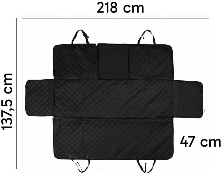 Retoo Hundedecke Auto 139,5x204 cm, Kofferraumschutz mit Seiten- & Ladekantenschutz, wasserdichte Kr