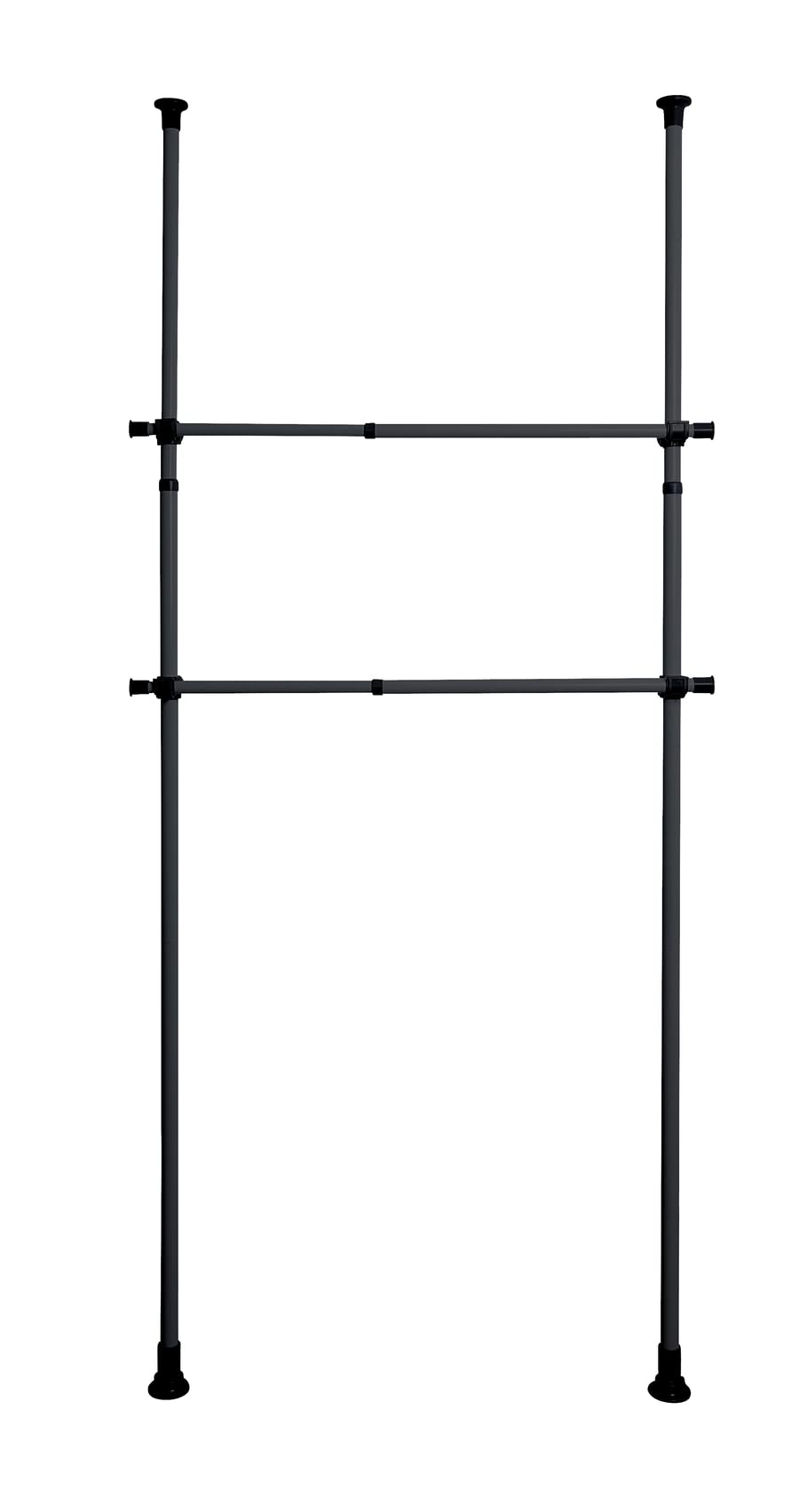 WENKO Kleiderstange Herkules 2er Set, Waagerechte Ergänzungs-Stange zum passenden Teleskop-System, M