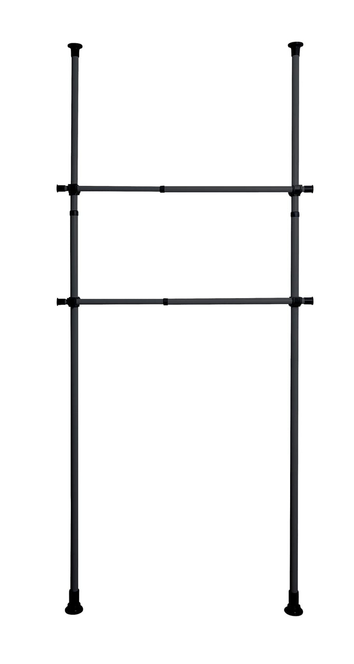WENKO Kleiderstange Herkules 2er Set, Waagerechte Ergänzungs-Stange zum passenden Teleskop-System, M