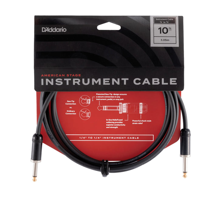 D'Addario Accessories Gitarrenkabel – Gitarrenkabel – Geo-Tip Technologie für verbesserte Passform –