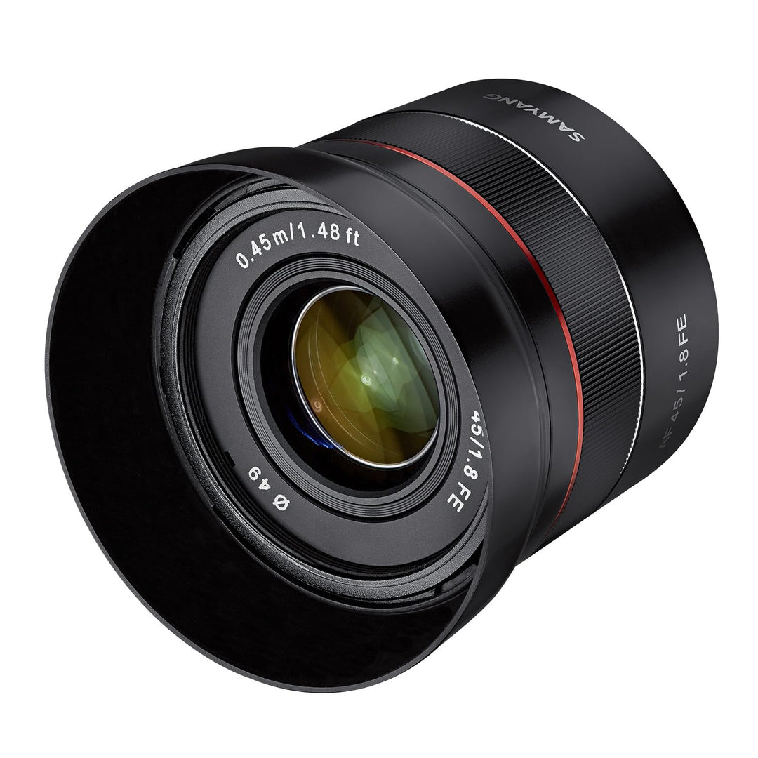 Samyang AF 45 mm F1.8 für Sony FE (Tiny but Premium) - Vollformat und APS-C Festbrennweite Autofokus