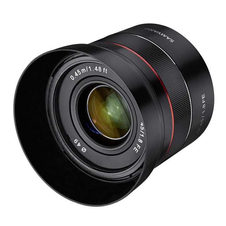 Samyang AF 45 mm F1.8 für Sony FE (Tiny but Premium) - Vollformat und APS-C Festbrennweite Autofokus